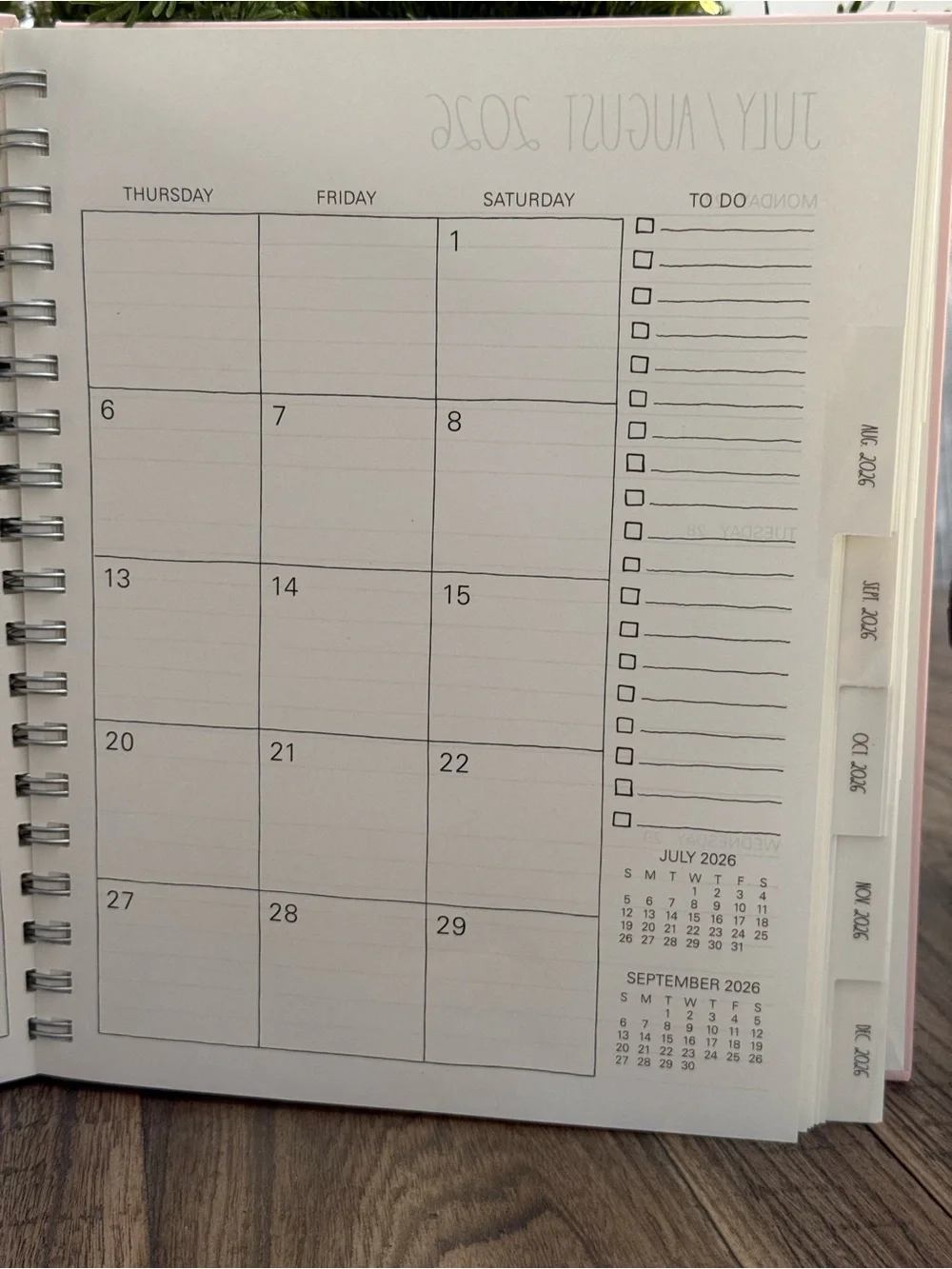 Brand NEW w/Tags Rae Dunn MAKE IT HAPPEN 17 Month Spiral Planner Aug ‘26-Dec ‘27